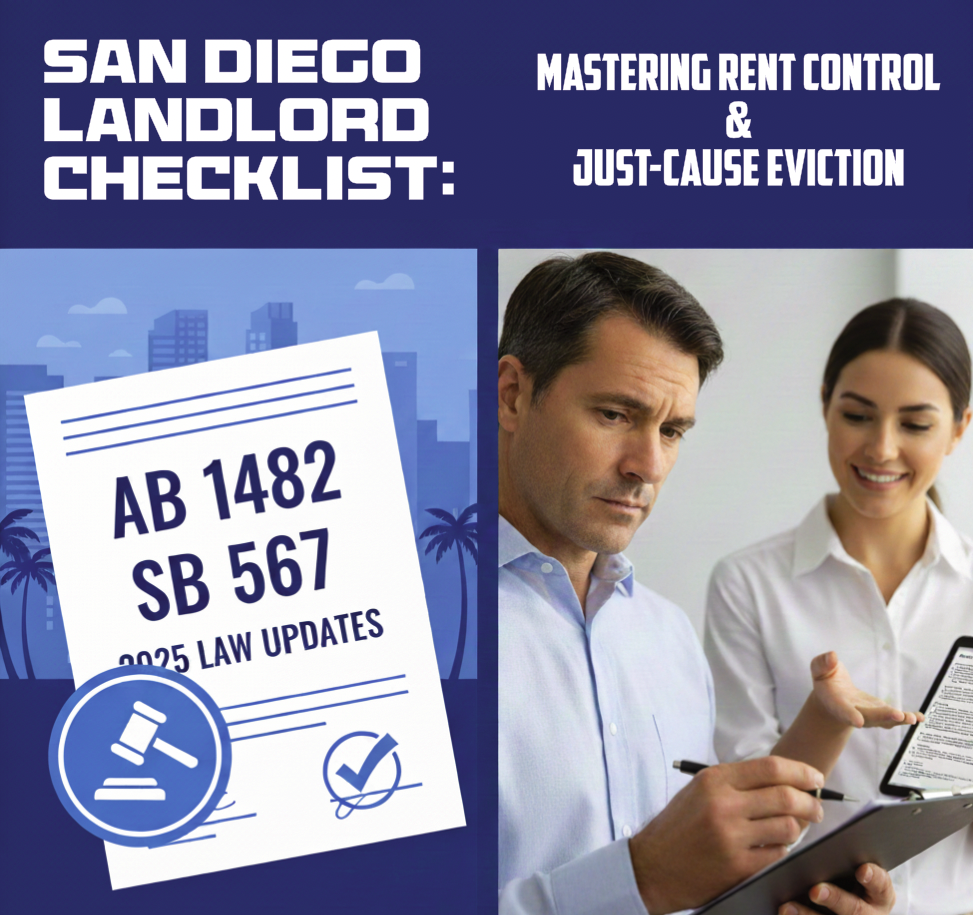 The 2025 San Diego Landlord Checklist: Mastering Rent Control & Just Cause Eviction (AB 1482 & Beyond)
